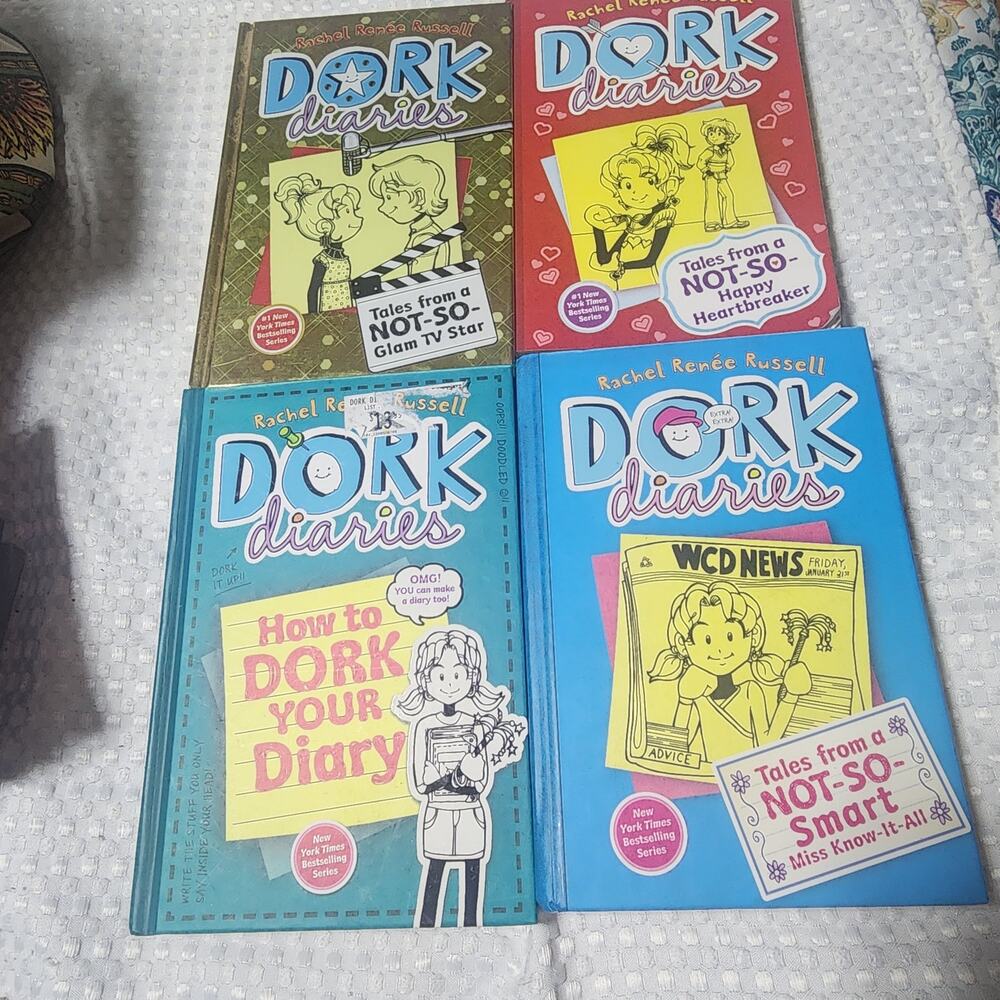 DORK DIARIES EUC SET OF 4 BOOKS